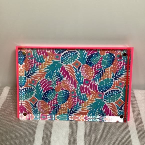 Lilly Pulitzer Other - Lilly Pulitzer Clear Pink Acrylic Picture Frame